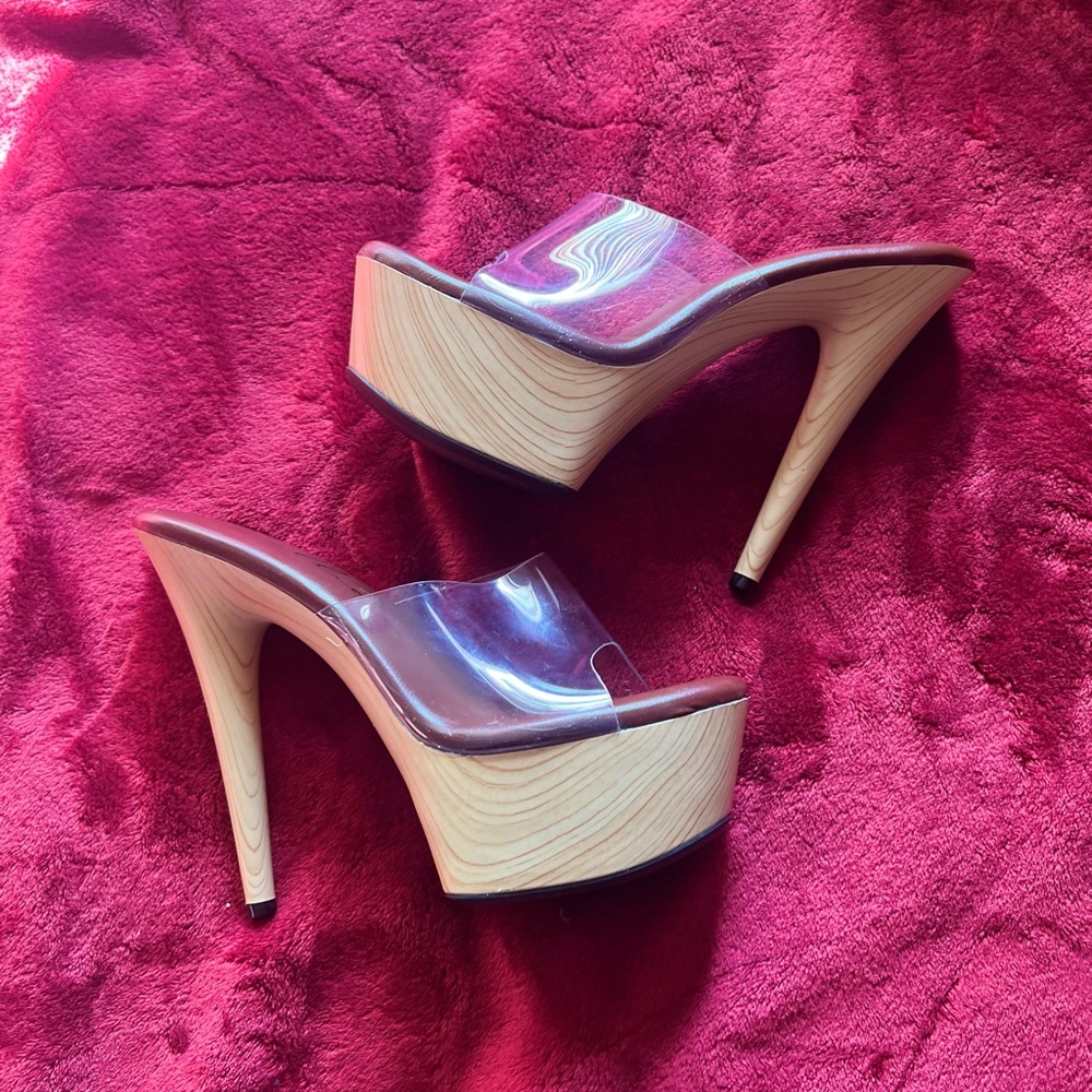 Ellie Wooden Mule Heel